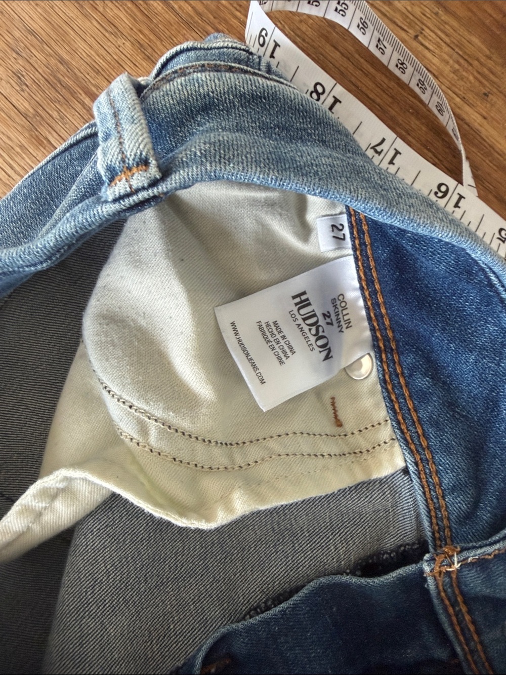 Hudson Jeans Colin Skinny Jeans Size 27 - Picture 8 of 8